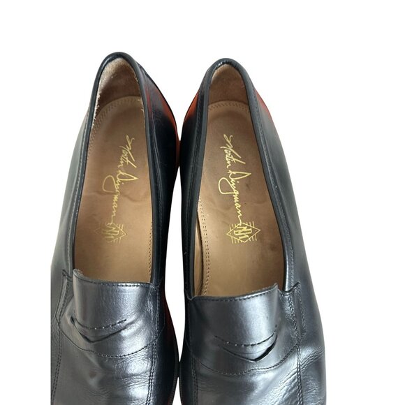 MARTIN DINGMAN Mens Black Leather Dress Shoes Sz 11.5 with storage bag - Picture 3 of 8